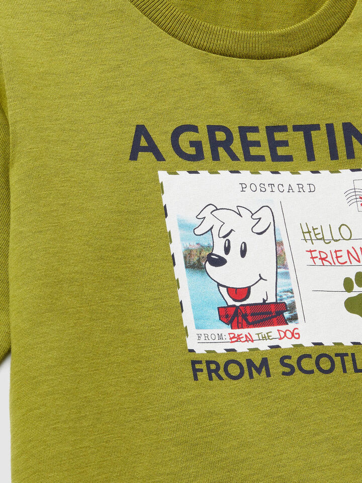 T-shirt with postcard print Junior Boy image number 2